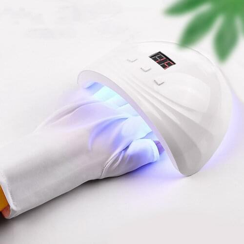 1 Pair UV Protection Glove Nail Art Gel Anti UV Glove UV LED Lamp Nail Dryer Light Nail Art Tool Nail Supplies Nail Tools