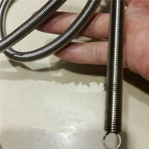 1pcs steel pulling spring with hook wire diameter 1mm outer diameter 8mm carbon steel
