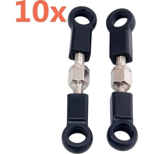 10Pcs 02012 Steering Servo Link/Front&Rear Upper Link HSP Spare Parts For RC 1/10 Car Baja 94122 94123 XSTR POWER FLYING FISH