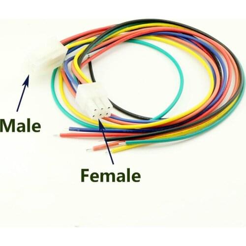 10pcs ATX 6 Pin 2 X 3 Pin Male & Female Motherboard CPU EPS Power Supply Adapter Cable 30cm