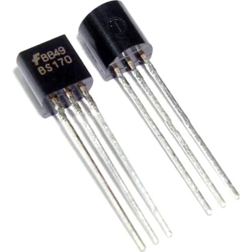 10PCS BS170 TO-92 In-Line Triode Field Effect Tube Brand new BS-170