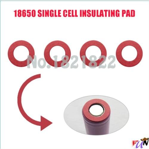 10pcs/alot Insulating PAD 18650 Battery Cell Protection PAD RED