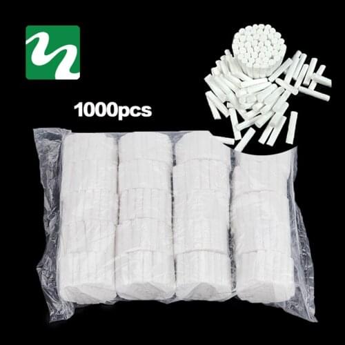 1000 PCS/Pack Disposable Dental Medical Surgical Cotton Rolls Tooth Gem High-purity Cotton Roll Dentist Supplies Free Shipping