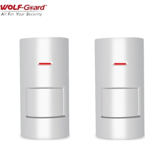 2 x Wolf-Guard Wireless PIR Motion Sensor Detector House Safety Accessories for Home Security Alarm Burglar System 433MHz