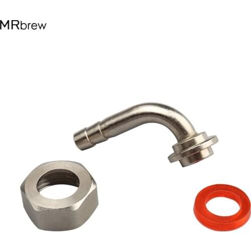 Home Brewing tap faucet accessories Draft Beer Tail Piece Elbow Beer Nut & Gasket for tap Shank bar accessories