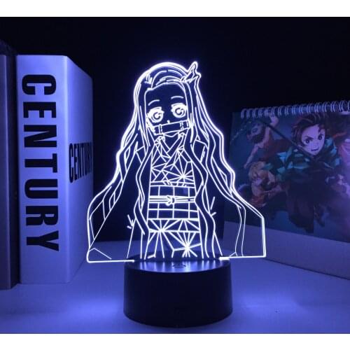 Animation Peripherals 3D LED Lamp Anime Figure Series Black Base Acrylic Light Guide Plate for Children Festival Birthday Gifts