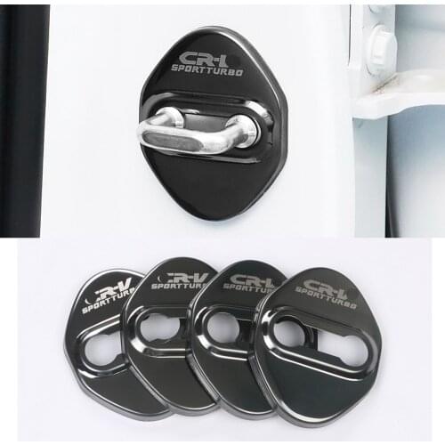 Car Accessories Door Lock Buckle Protector Cover Trim Stickercar Styling Stainless Steel for Honda CRV CR-V 2017 2018 2019 2020