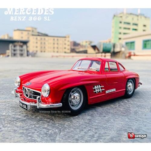Bburago 1:24 1954 Mercedes 300 SL simulation alloy car model crafts decoration collection toy tools gift