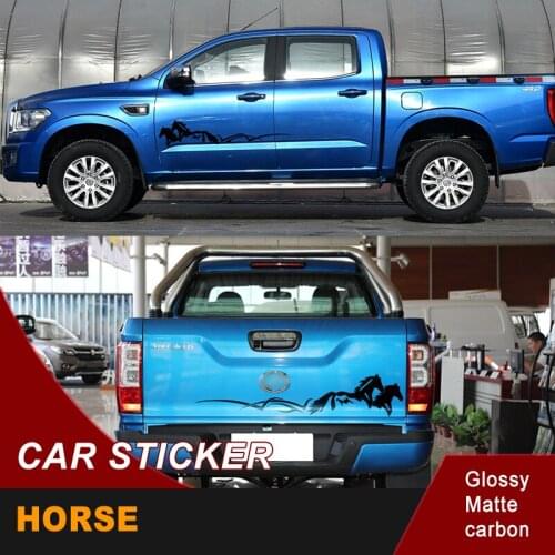Free shipping One piece side door or back door graphic Vinyl sticker horse car sticker