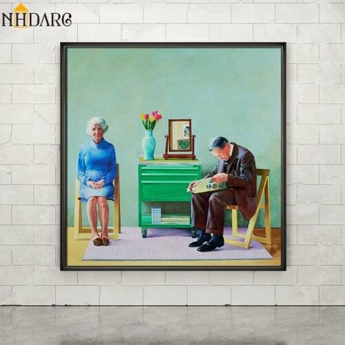 My Parents Classic Oil Painting Print on Canvas Grandma Grandpa, Canvas Art Print Painting Wall Picture For Home Decor, Cuadros