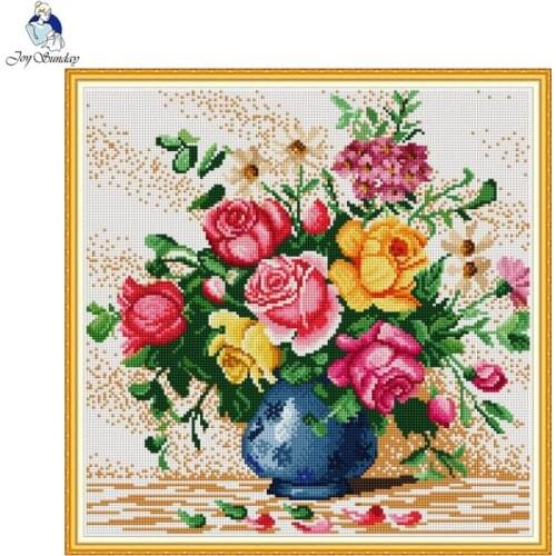 Beautiful Vase DIY 5D Diamond Painting Kits Full Square Round Mosaic Flower Diamond Embroidery Rhinestone Home Decoration Gifts
