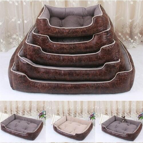 Large Pet Dog Puppy Cat Bed Cushion Soft Washable Pet Bed Winter Warming Dog House Material Pet Nest Kennel PlushDog Beds House