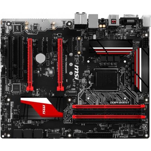 MSI Z170A TOMAHAWK Desktop Motherboard LGA 1151 DDR4 For Intel Z170 Z170M 2PCI-E X16 Corei3/i5/i7 cpus USB3.0 M.2 ATX Mainboard