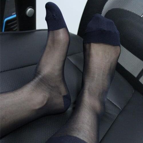 Sexy Socks For Man Business Man Calf Reinforced Socks Formal Dressing Tights Socks Middle Calf Movie Star Socks Fine Quality