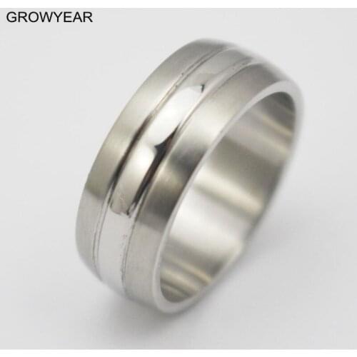 316L Stainless Steel Ring Mens Jewelry Wedding Band Silver Color Finger Ring Size 5.5 6 7 8 9 10 13 14