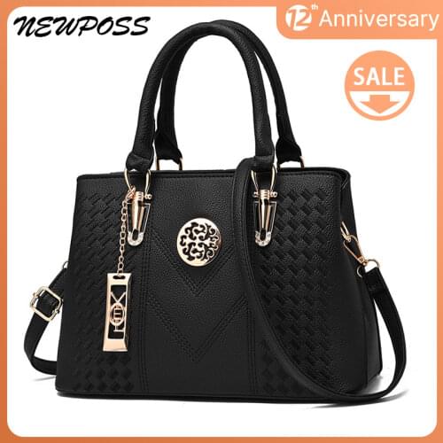 Newposs Famous Designer Brand Bags Women Leather Handbags 2021 Luxury Ladies Hand Bags Purse Fashion Shoulder Bags