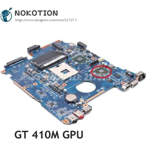 NOKOTION For Sony Vaio PCG-71912L Laptop Motherboard DA0HK1MB6E0 A1848625A MBX-247 MAIN BOARD HM65 DDR3 GT410M Video card