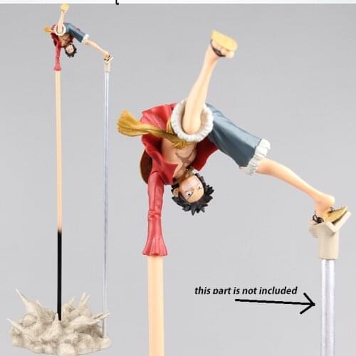 New Arrival Anime Action Figure ONE PIECE TOY Luffy Rubber Gun Long Hand Stand Upside Down Ver 35CM Model PVC Battle Collect Toy
