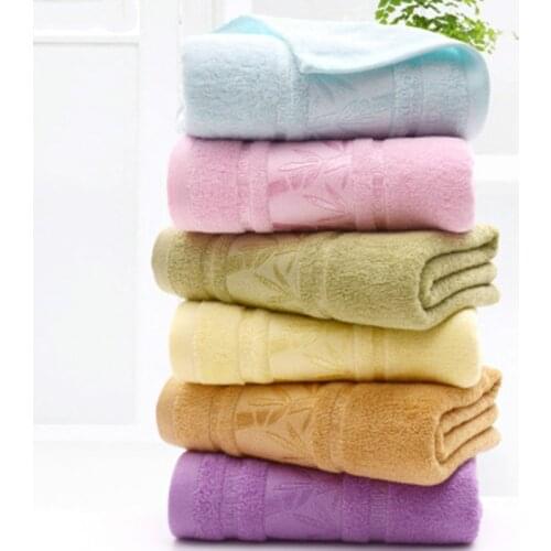 100% Bamboo fiber bath towels Microfiber towel bathroom Men Women Soft Terry towel for adults Super absorbent cloth for home