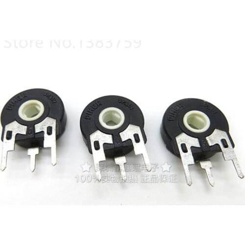 5pcs Variable Resistor PT15-500K 504 Vertical Elliptical Hole Adjustable Potentiometer