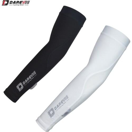 DAREVIE 1 pair Cycling Arm Sleeve UV Protect Cycling Arm Warmers High Elastic Outdoor Riding Fitness Fishing Driving Basketball