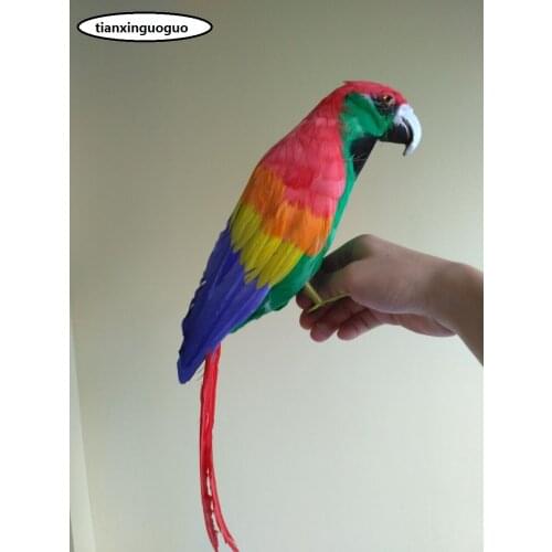 Cute simulation colourful parrot model foam&furs bird doll gift about 40cm 1232