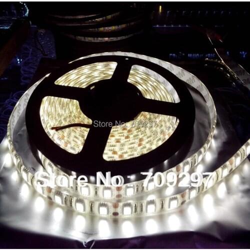 Free DHL/FEDEX/EMS,50m/lot 4500K 5050 SMD nature white 300LED IP65 waterproof 12V LED strip light 60LEDs/ m T-818