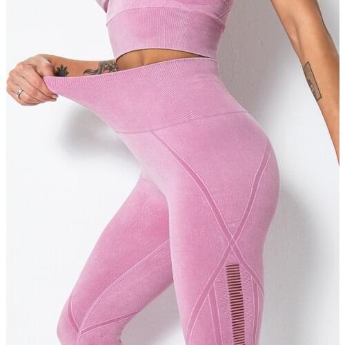 Shi Nuoxuan Womens seamless high-stretch yoga pants tuck the abdomen and show thin hips sports tights fitness yoga clothes