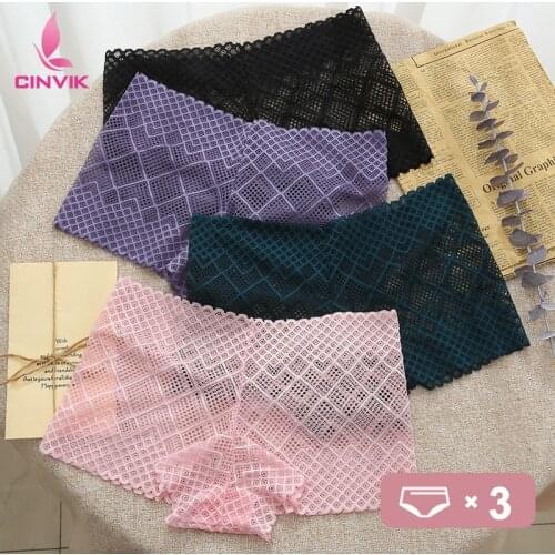 Womens Low Waist Sexy Pants Comfortable Solid Color Underwear Underpants Intimate Lingerie Breathable Soft boxer 3pcs/Lot