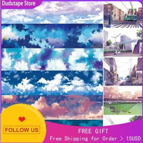 Journal Washi Tape Sticker Star Sky Cloud Collection Landscaping Foundation