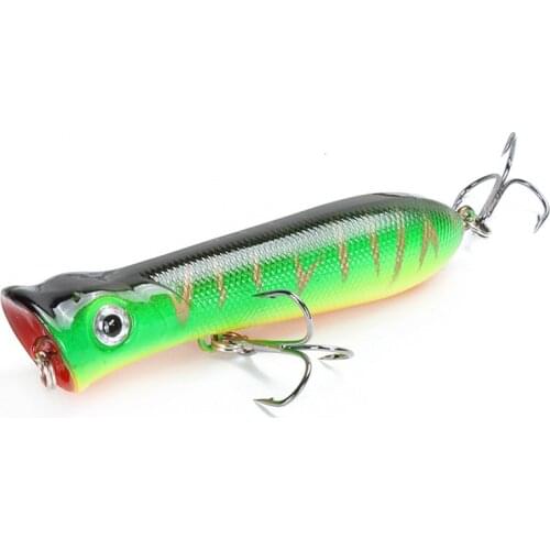 1pcs Fishing Lures 8cm/11.4g Topwater Popper Fishing Tackle 10 Colors Available Bass Crankbait Wobblers Pesca Fishing bait