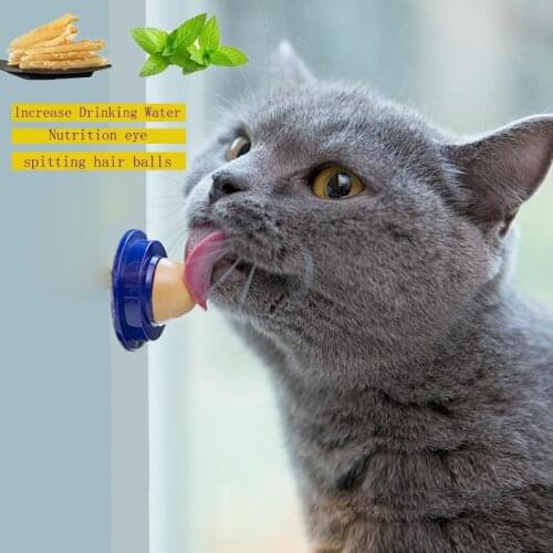1Pc Spherical Cat Candy Cat Snacks Candy Licking Solid Nutrition Cat Energy Ball Toy Safe Natural Catnip Sucker Keep Cat Healthy