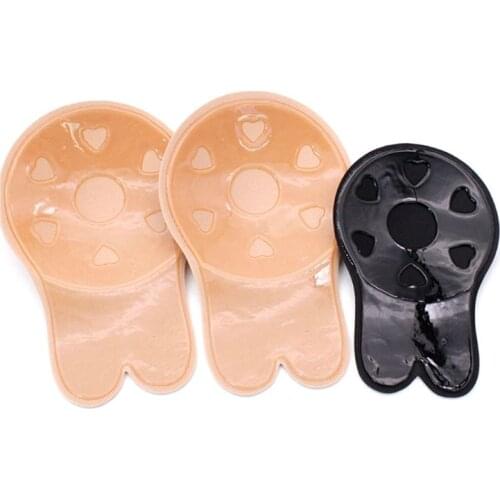 2Pcs/Pair Women Cute Rabbit Ear Invisible Bra Lifting Chest Stickers Breathable Bio-Silicone Nipple Cover Anti-Sagging Chest Pad