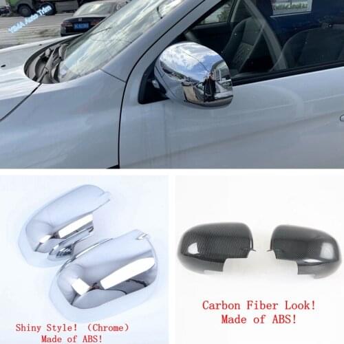 Lapetus Side Door Rearview Mirror Protect Cover Trims 2PCS ABS Car Styling Fit For Mitsubishi ASX 2020 2021 Interior Accessories