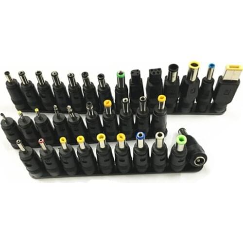 DC 34 Pcs 34 Multi-purpose Notebook Interface Adapters Universal Repair Power Adapter Plug