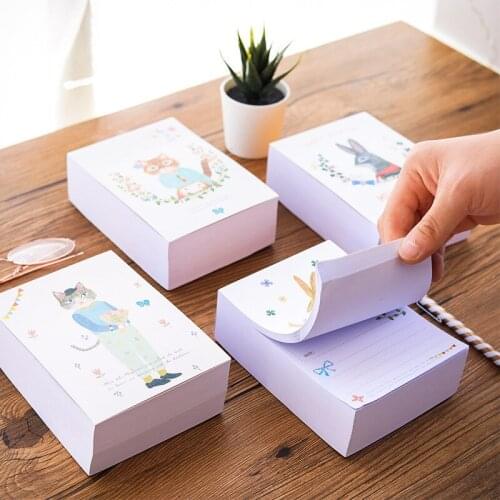 375 sheets memo to do list message note pad kawaii decor cute school supplies Can tear sticky note