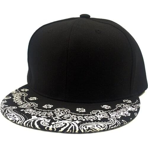 2018 White Paisley Snapback Couple Men Baseball Caps For Women Spring Summer Autumn Hats Quality Embroidery Cotton Cap