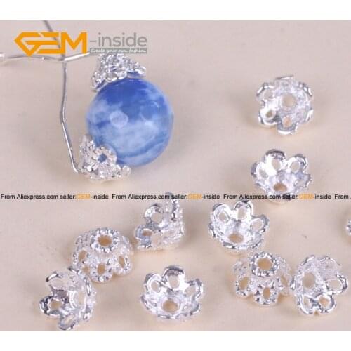 Tibetan Silver Flower Spacer 6mm Craft Beads Caps Component Jewellery Findings Diy Bracelet Necklace 20 Pcs Free Shipping