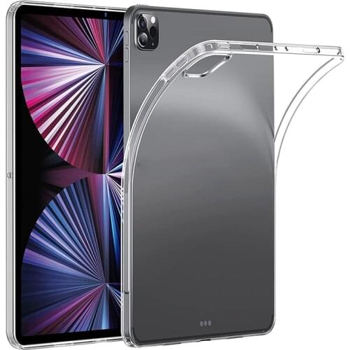 Case For iPad Pro 11" 2021 2020 2018 Transparent Silicone Case For iPad 10.2" 2019 2020 9.7" 2017 2018 Air 12 9.7" Air 3 10.5