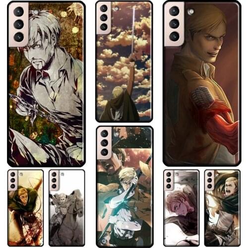 Smith Erwin Attack on Titan Phone Case For Samsung Galaxy S21 S20 FE S8 S9 S10 Plus S10e Note 10 Note 20 Ultra Cover