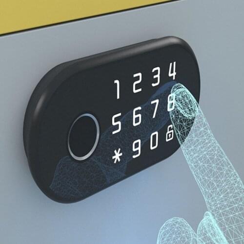 Digital Fingerprint Password Lock For Drawer Wardrobe File Cabinets Gym Office House Use Smart Lock With Emergency Power Supply