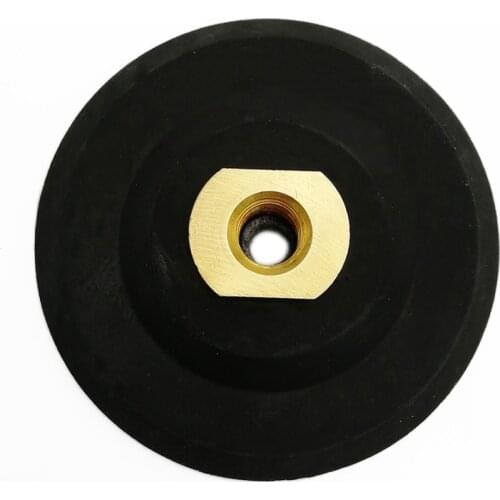 DIATOOL 4 Inch M14 Thread Rubber Backer Sandpaper Holder For Polishing Pads Sanding Pad Disc Soft 100mm Backing Pads