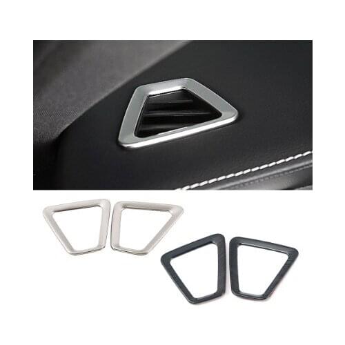 For Volvo XC60 2018-2020 Dashboard Side Air Conditioner AC Vent Outlet Frame Trim Stainless Steel Interior Mouldings Sticker