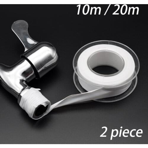 2 pieces 10M 20M Oil-free Water Pipe Thread Seal Plumbing Tape for Plumbers Sealant Tape for Leak Water Pipe Thread