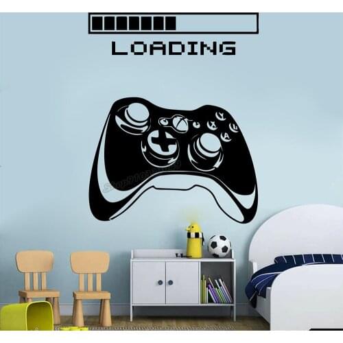 Gamer wall decor Custom Controller Wall decal Video Game Girl Boy Room Gifts Wall Stickers Gamer Bedroom Decor Vinyl Decals B021