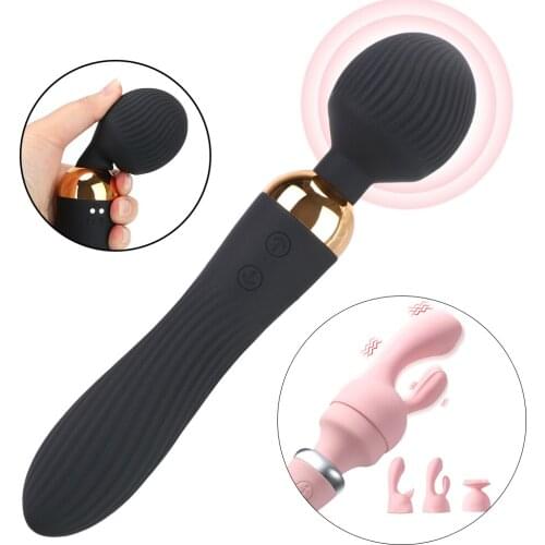 IKOKY 18 Speeds Powerful Dildo Vibrator Sex Toys For Women Couples Clitoris Stimulate Adult Products AV Magic Wand