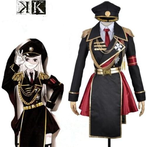 Halloween cosplay costume High Quality Anime K Kushina Anna Military Uniform Cosplay Costume