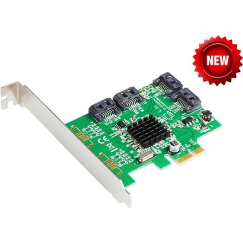 Marvell 88SE9215 4 Ports SATA 6G PCI Express Controller Card PCI-e to SATA III 3.0 converter PCI low profile bracket SATA3.0