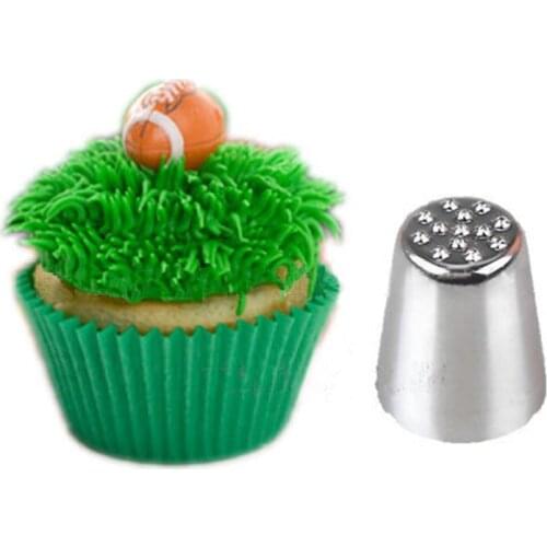 Cute Silver Grass Hair Icing Pastry Piping Nozzle Cake Cupcake Decorating Tip Tools Set