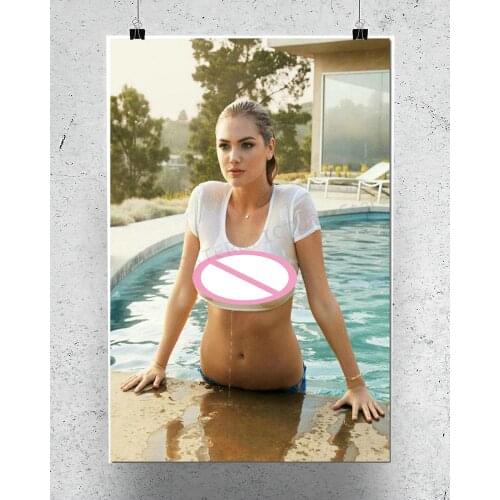 R0062 Kate Upton Star Sexy Beautiful Girl Model Wall Sticker Silk Poster Art Home Decoration